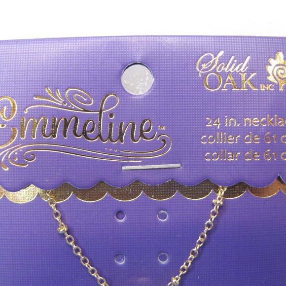 Emmeline Floating Charm Locket Pendant Necklace Patriotic 24" L - Picture 2 of 5